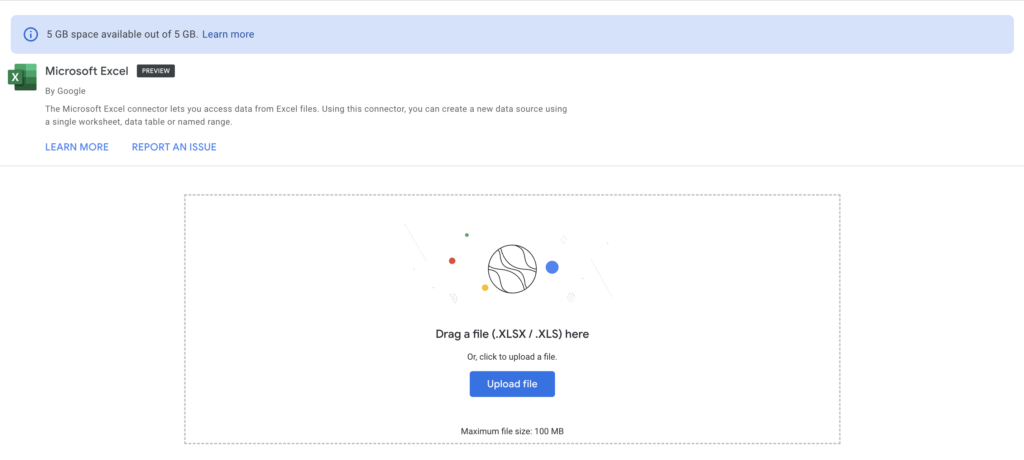 Upload Excel File to Looker Studio - Data Bloo